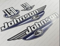 Johnson 150HP Ocean Pro 1999-2000 Outboard Decal Kit Johnson 150HP Ocean Pro 1999-2000 Outboard Decal Kit